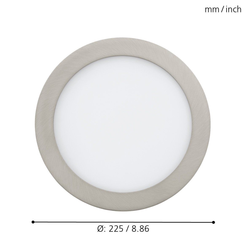 Eglo - Стельовий RGB вбудований LED світильник з регулюванням яскравості FUEVA-C LED/15,6W/230V