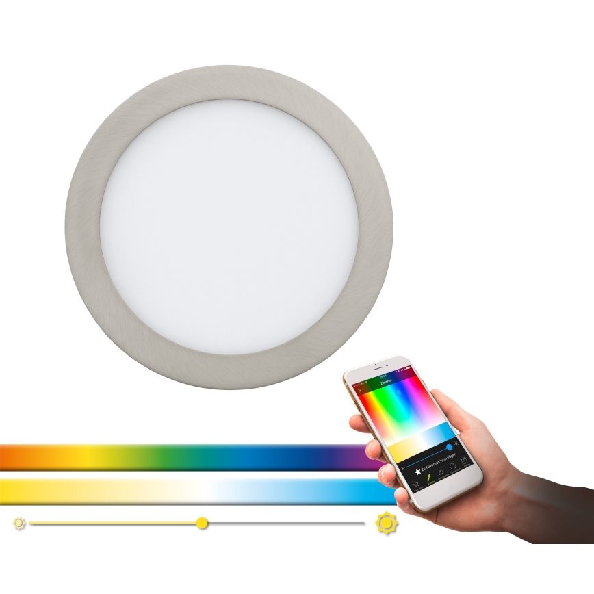 Eglo - Светодиодный встроенный RGB-светильник с регулированием яркости FUEVA-C LED/15,6W/230V