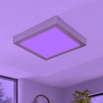 Eglo - димований стельовий світильник LED RGBW FUEVA-C LED/21W/230V 30x30 см