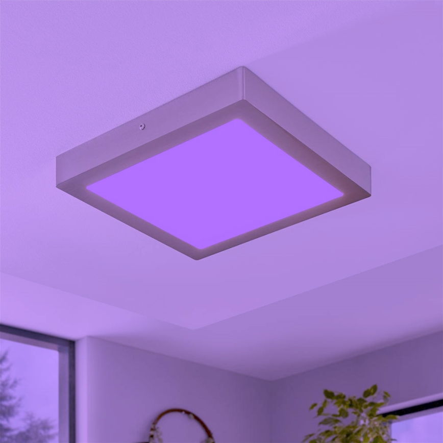 Eglo - димований стельовий світильник LED RGBW FUEVA-C LED/21W/230V 30x30 см