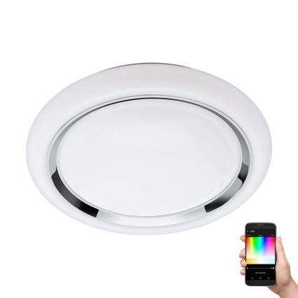 Eglo - Светодиодный потолочный RGBW-светильник с регулированием яркости CAPASSO-C LED/17W/230V