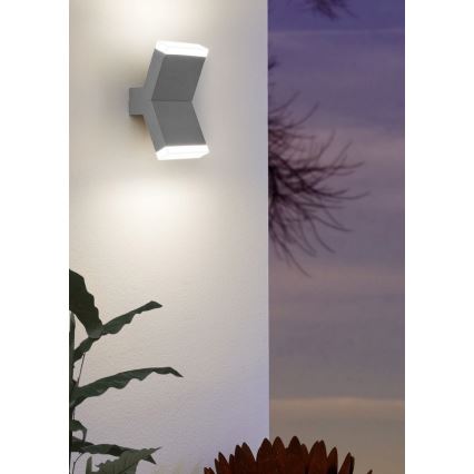 Eglo 96706 - Светодиодный настенный светильник CANTZO 2xLED/4W/230V серый