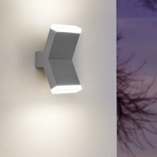 Eglo 96706 - Светодиодный настенный светильник CANTZO 2xLED/4W/230V серый