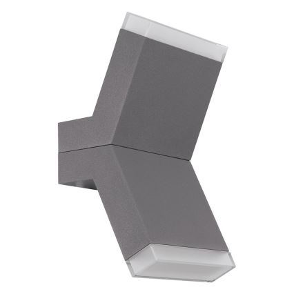 Eglo 96706 - Світлодіодний настінний світильник CANTZO 2xLED/4W/230V сірий