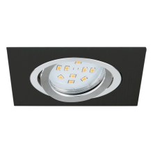 Eglo 96759 - Світлодіодний підвісний стельовий світильник TERNI 1 1xGU10/5W/230V чорний