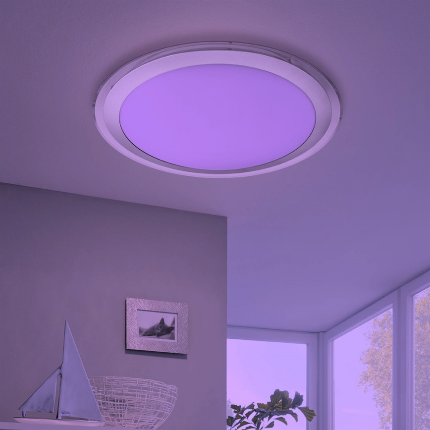 Eglo - LED з регульованою яскравістю Настінний / стельовий світильник COMPETA-C LED/17W/230V