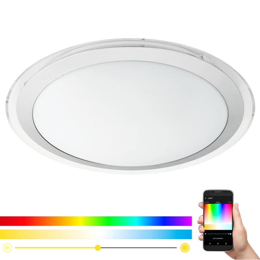 Eglo - Светодиодный потолочный RGBW-светильник с регулированием яркости COMPETA-C LED/17W/230V