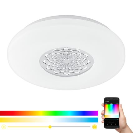 Eglo - LED з регульованою яскравістю Настінний / стельовий світильник CAPASSO-C LED/17W/230V