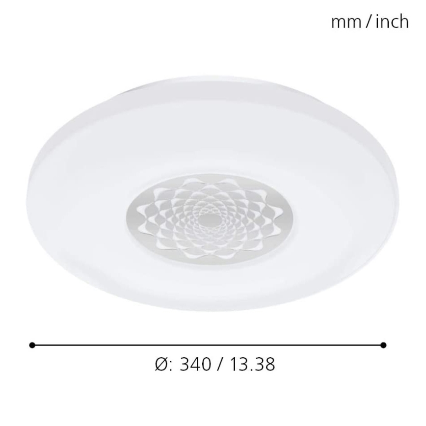 Eglo - Светодиодный настенный/потолочный диммируемый светильник CAPASSO-C LED/17W/230V