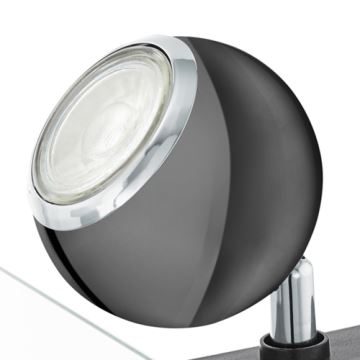 Eglo 96838 - Точковий LED світильник з затискачем BIMEDA 1xGU10/3,3W/230V чорний