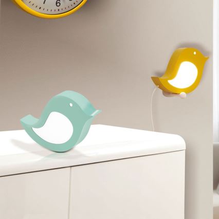 Eglo 96853 - Дитячий світлодіодний настінний світильник SPARINO 1xLED/4,2W/230V зелений