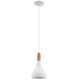 Eglo - Підвісний світильник 1xE27/60W/230V ⌀ 18 см білий