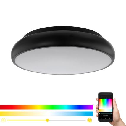 Eglo 96996 - Светодиодный потолочный RGB-светильник RIODEVA-C 1xLED/27W/230V
