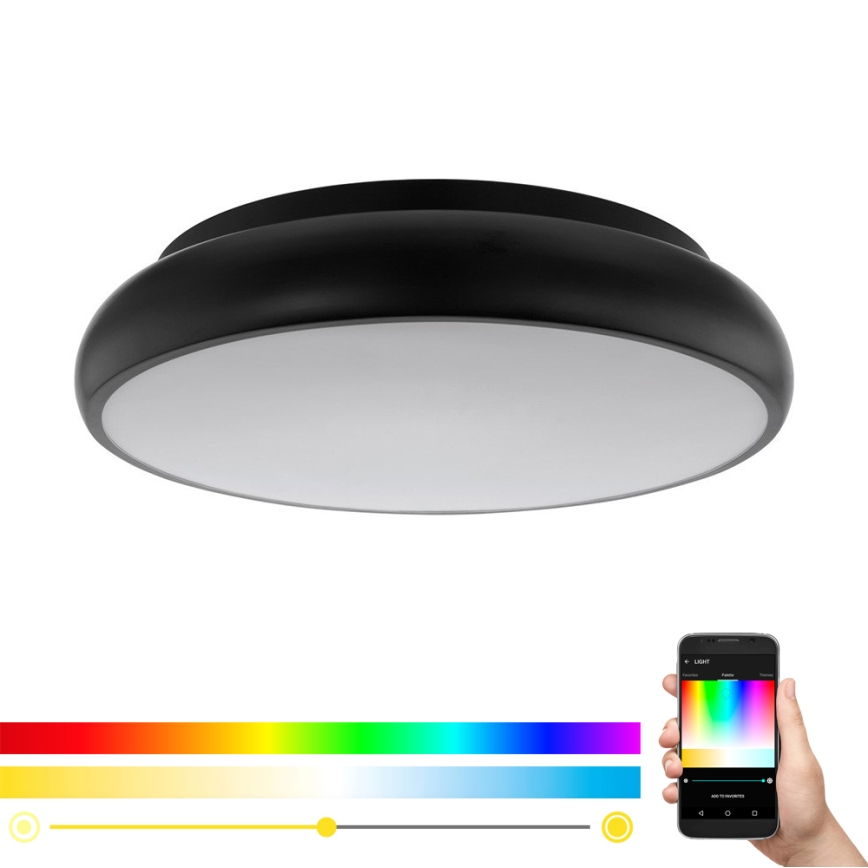 Eglo 96996 - Светодиодный потолочный RGB-светильник RIODEVA-C 1xLED/27W/230V