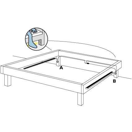 Eglo - НАБІР 2x Світлодіодна стрічка з датчиком руху 2xLED/36x0,1W/230V 2,4 м