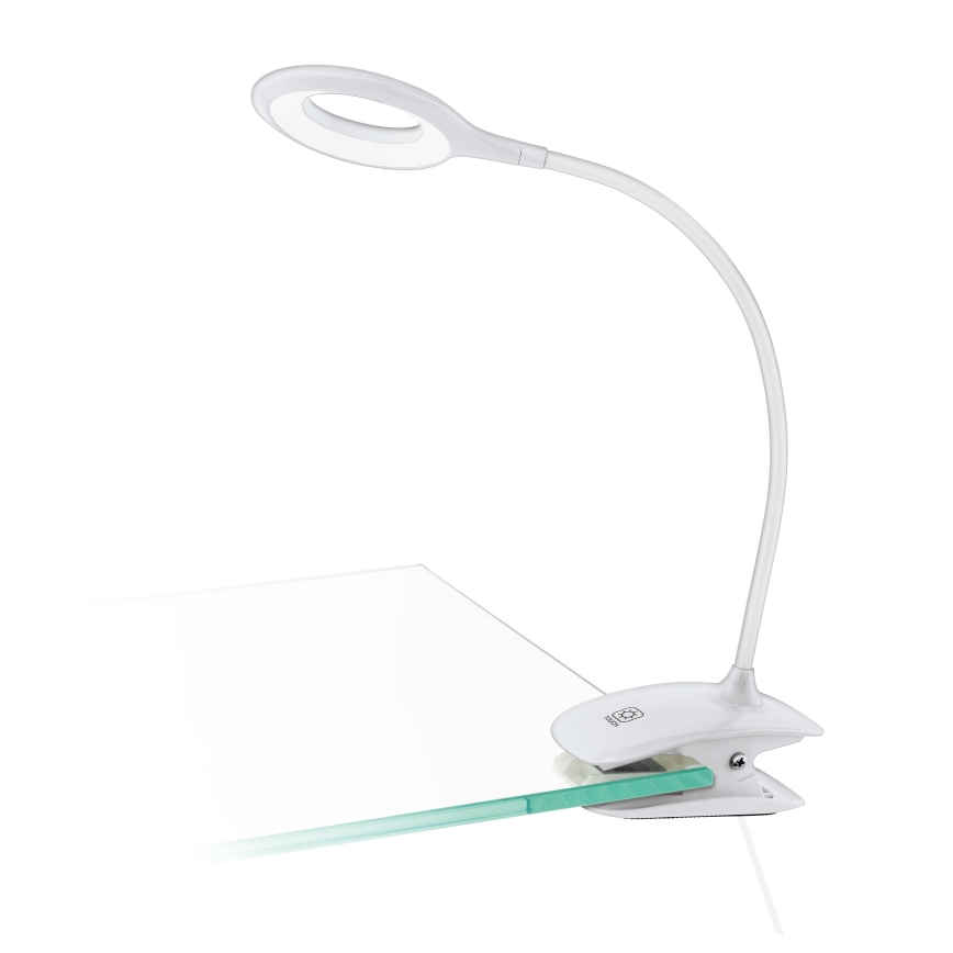 Eglo - LED Лампа з затискачем та регулюванням яскравості 1xLED/3W/230V 500 mAh білий