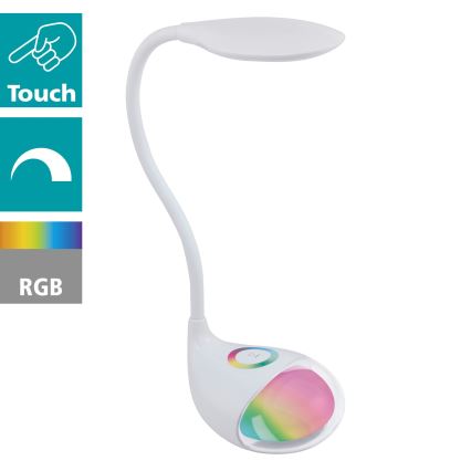 Eglo - Светодиодная настольная диммируемая лампа 1xLED/2,2W+0,3W/230V RGB