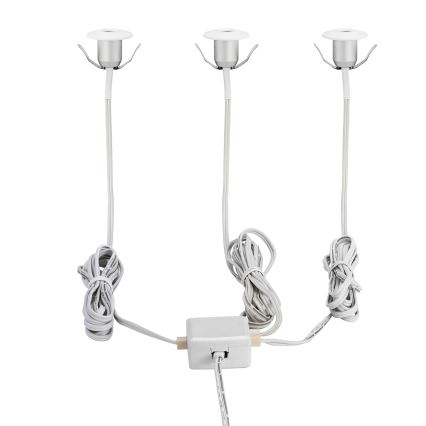 Eglo - Светодиодный светильник для ванной комнаты 3xLED/1W/230V IP44