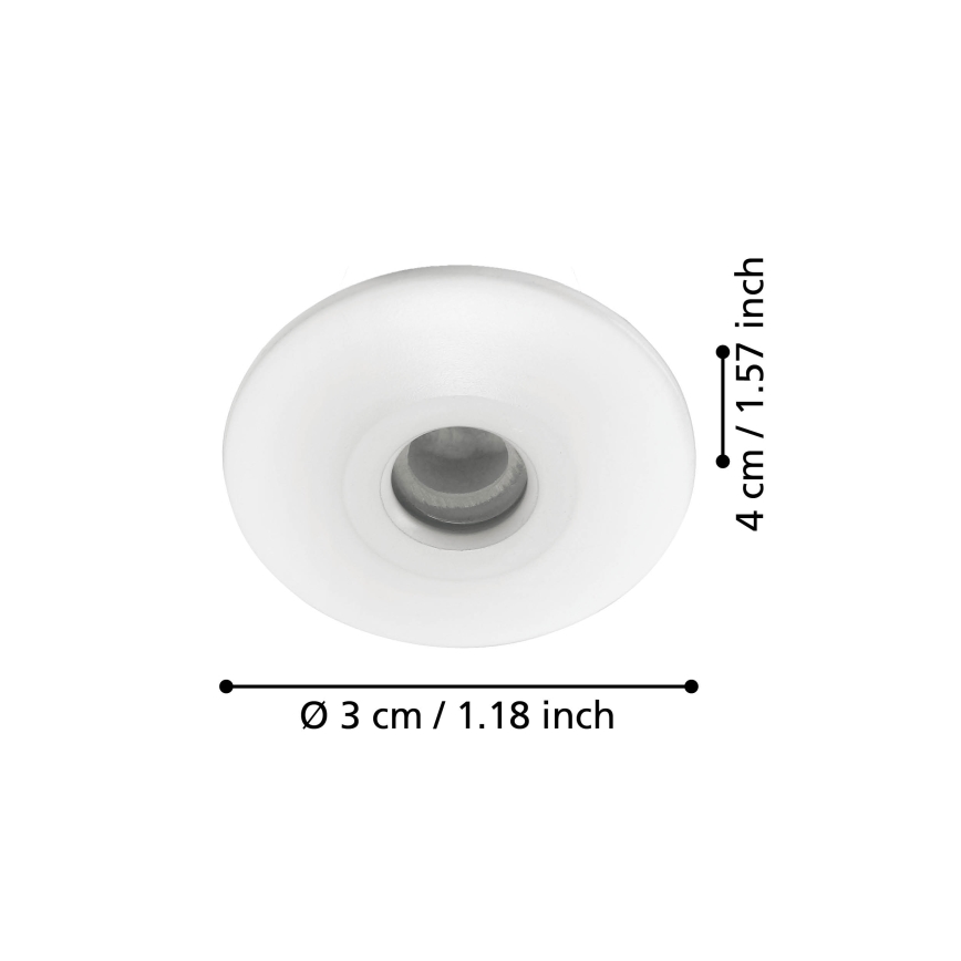 Eglo - Светодиодный светильник для ванной комнаты 3xLED/1W/230V IP44