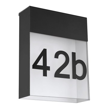 Eglo 97117 - Светодиодная подсветка номера дома PONSO LED/4,8W/230V IP44