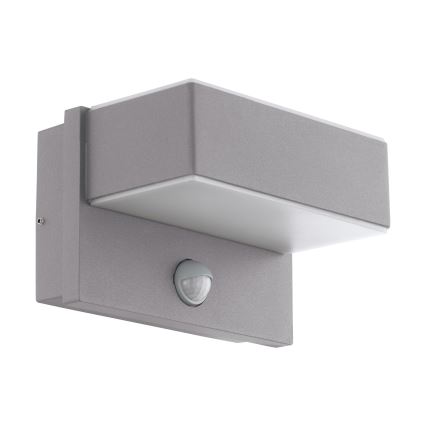 Eglo - Уличный светодиодный настенный светильник с датчиком 2xLED/5,6W/230V IP44