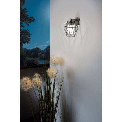 Eglo - Зовнішній настінний світильник 1xE27/60W/230V IP44