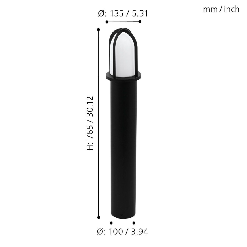 Eglo 97229 - Уличный светильник PAULLO 1xE27/40W/230V 765 мм IP44