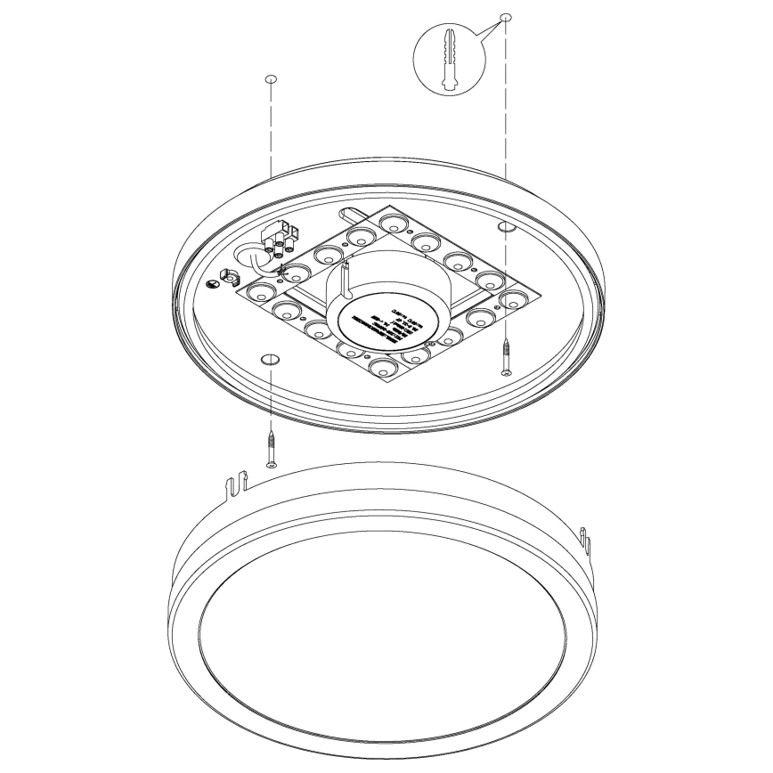 Eglo - Стельовий LED світильник для ванної з регулюванням яскравості LOCANA-C LED/14W/230V Bluetooth IP44 антрацит