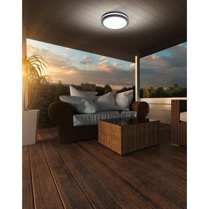 Eglo - Светодиодный диммируемый потолочный светильник для ванной LOCANA-C LED/14W/230V Bluetooth IP44 антрацит