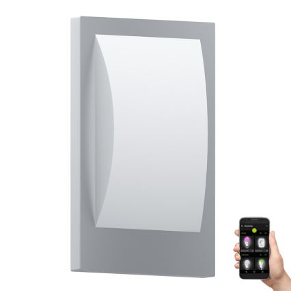 Eglo - Світильник для зовнішнього монтажу з LED, димований, 1xE27/9W/230V IP44, матовий хром
