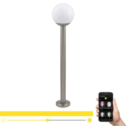 Eglo - Вулична LED лампа з регулюванням яскравості NISIA-C 1xE27/9W/230V 980 мм IP44