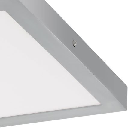 Eglo - LED стельовий світильник, 1xLED/25 Вт/230 В, сріблястий, квадратний, 40x40 см