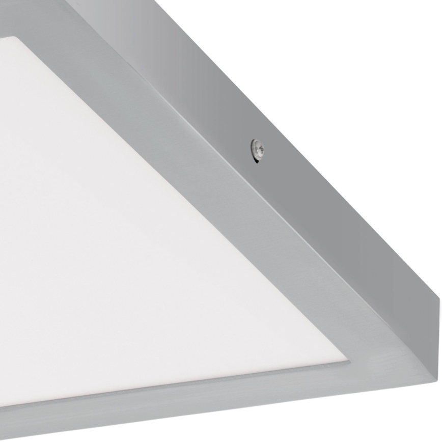 Eglo - LED стельовий світильник, 1xLED/25 Вт/230 В, сріблястий, квадратний, 40x40 см