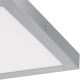 Eglo - Светодиодный потолочный угловой светильник 1xLED/25W/230V серебряный