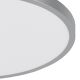 Eglo - Светодиодный потолочный круглый светильник 1xLED/25W/230V 4000K серебряный