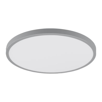 Eglo - Світлодіодний стельовий світильник 1xLED/25W/230V срібний круглий 4000K