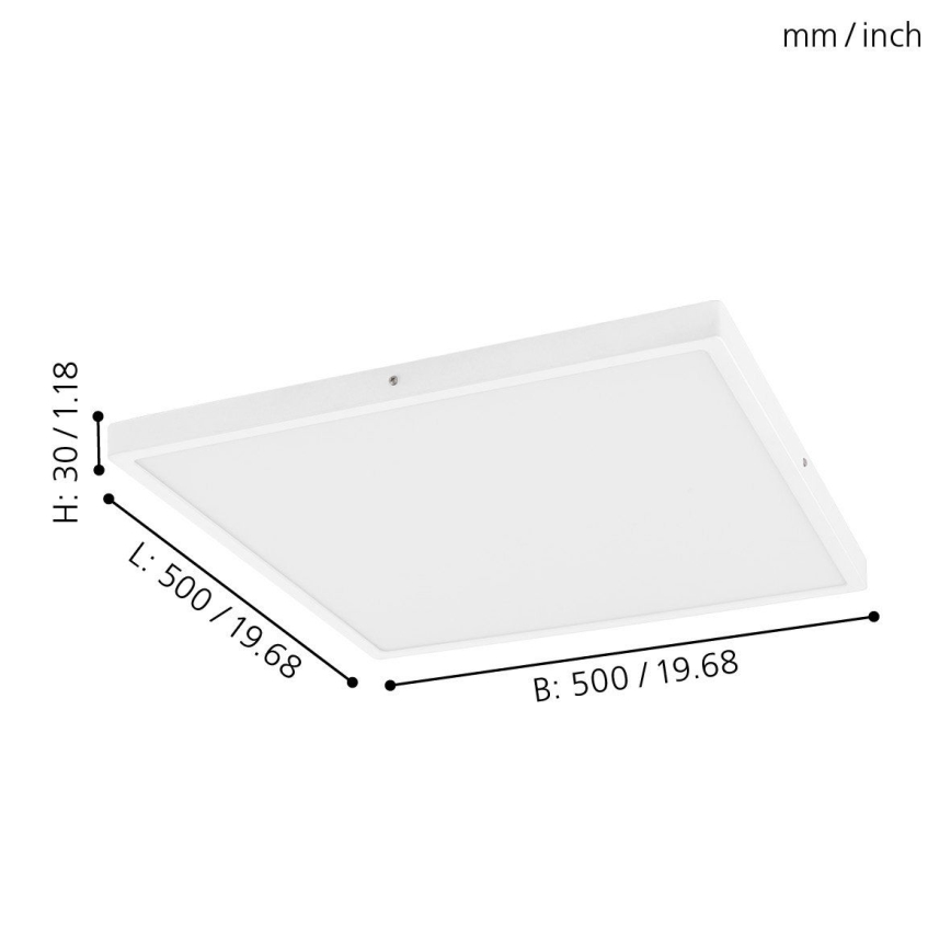 Eglo - Светодиодный потолочный диммируемый светильник 1xLED/25W/230V