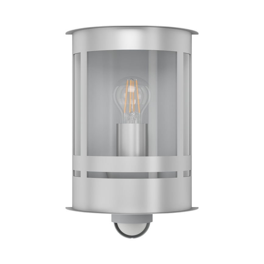Eglo - Вуличний настінний світильник з датчиком 1xE27/60W/230V IP44