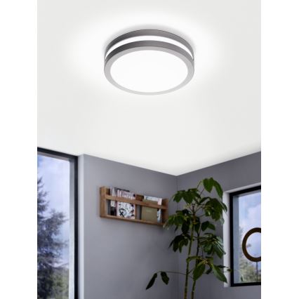 Eglo - LED світильник для ванної з регулюванням яскравості LOCANA-C LED/14W сірий IP44