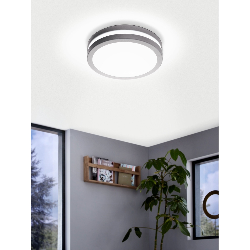 Eglo - LED світильник для ванної з регулюванням яскравості LOCANA-C LED/14W сірий IP44