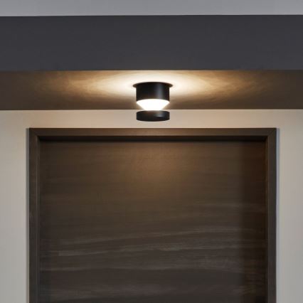 Eglo - Вуличний світлодіодний настінний світильник LED/11W/230V чорний IP44
