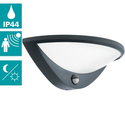 Eglo 97312 - Вуличний світлодіодний настінний світильник з датчиком BELCREDA LED/9,3W/230V IP44