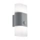 Eglo 97313 - Уличный светодиодный настенный светильник с датчиком FAVRIA 1 2xLED/5,5W/230V