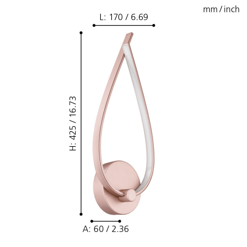 Eglo - LED настенный светильник LED/11 Вт/230 В