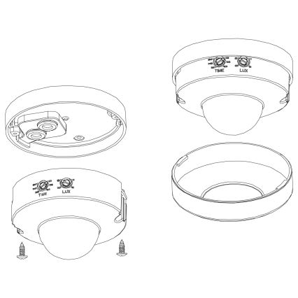 Eglo - уличный датчик движения и сумеречного освещения, 12 м, белый, IP44