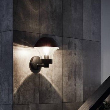 Eglo 97446 - Уличный светодиодный настенный светильник с регулированием яркости VERLUCCA-C 1xE27/9W/230V IP44 Bluetooth