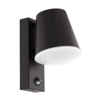 Eglo - Уличный настенный светильник с датчиком 1xE27/10W/230V IP44