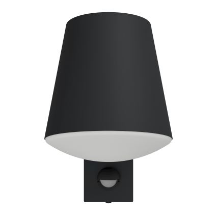 Eglo - Вуличний настінний світильник з датчиком 1xE27/10W/230V IP44
