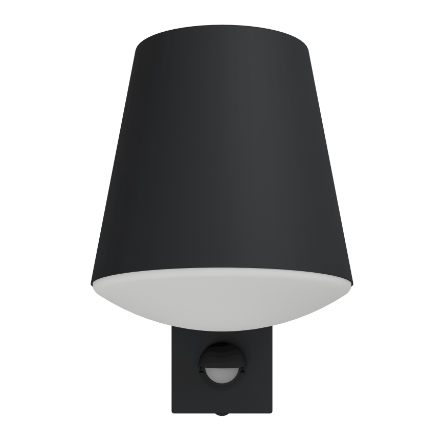 Eglo - Вуличний настінний світильник з датчиком 1xE27/10W/230V IP44