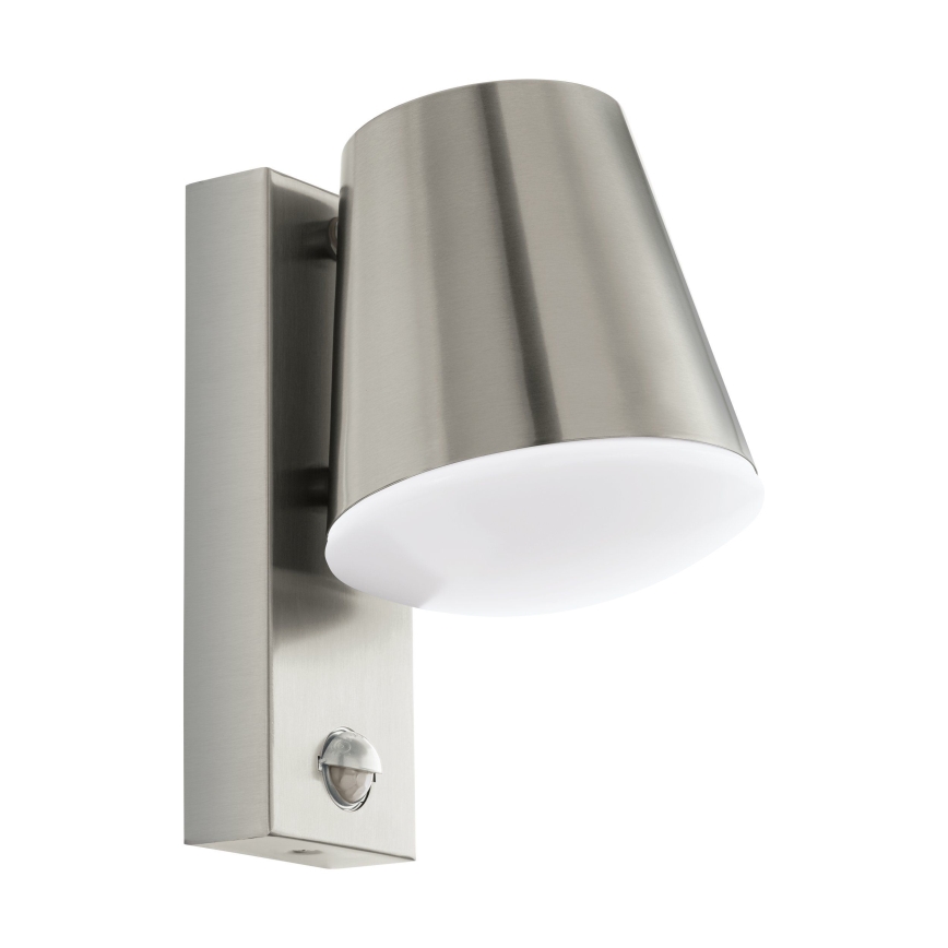 Eglo - Зовнішній настінний світильник з датчиком 1xE27/10W/230V IP44